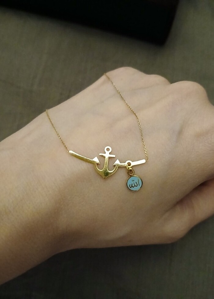 14 ayar altın ince zincir kolye - Görsel 4