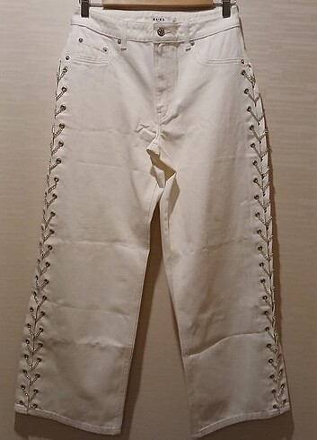 yeni yanları zincr detaylı jean pantolon - Görsel 2