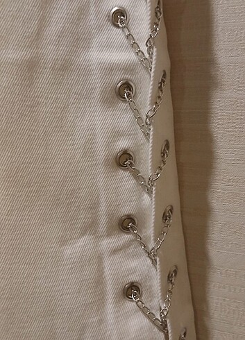 yeni yanları zincr detaylı jean pantolon - Görsel 3