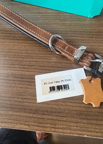 Tuyano Deri Köpek Tasması - Kahverengi - Görsel 4