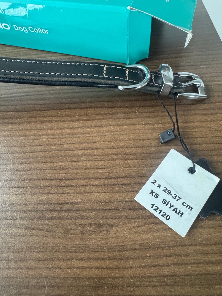 Tuyano Deri Köpek Tasması - Kahverengi - Görsel 2