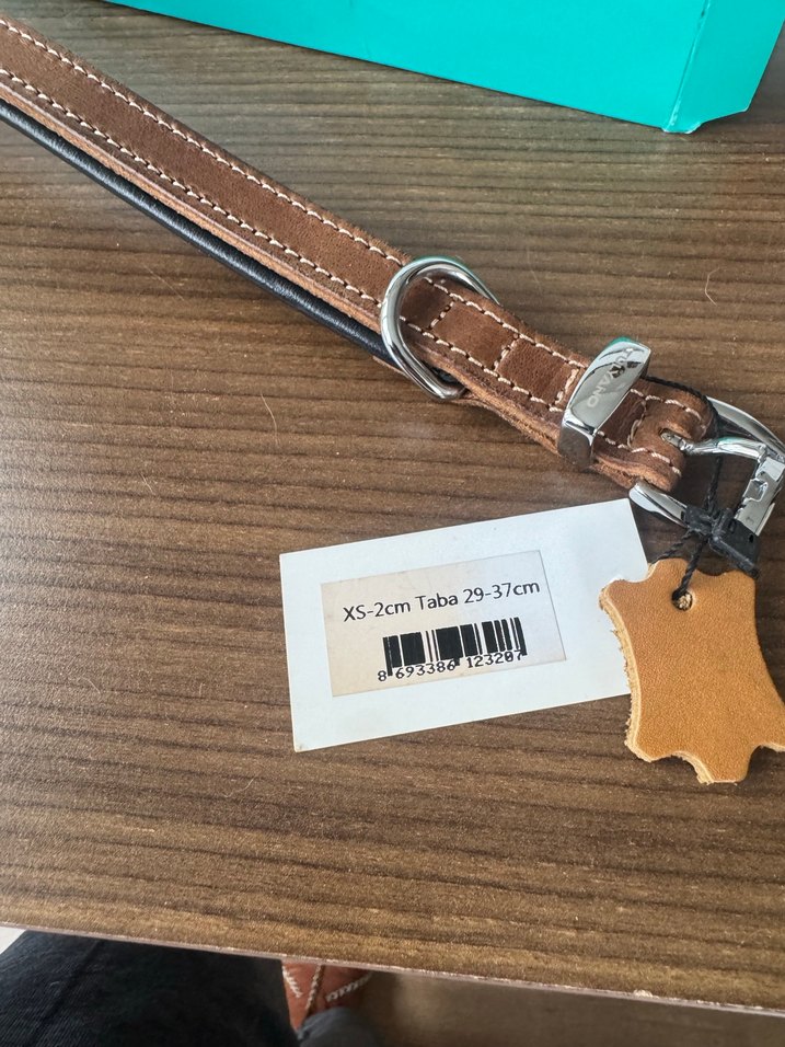 Tuyano Deri Köpek Tasması - Kahverengi - Görsel 3