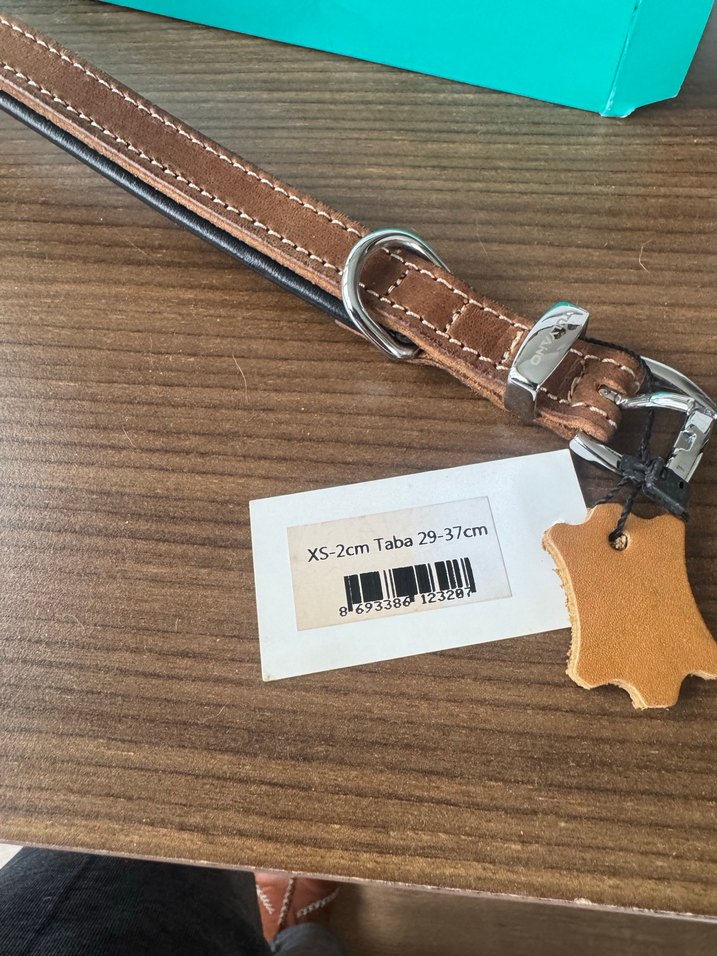 Tuyano Deri Köpek Tasması - Kahverengi - Görsel 4