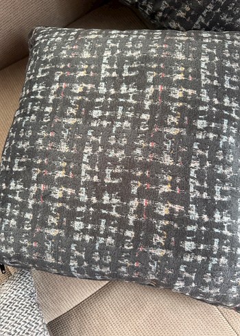 Gri Modern Düz Desen kelebek marka yastik kilifi - Görsel 2