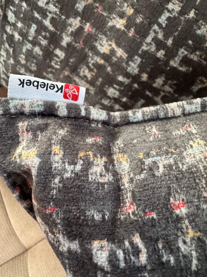 Gri Modern Düz Desen kelebek marka yastik  kilifi - Görsel 4