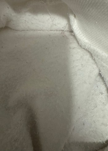 Beyaz Kadın Uzun Kollu Sweatshirt - Görsel 3