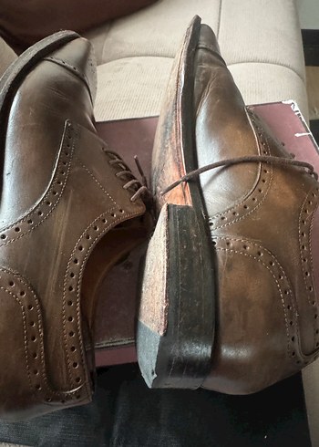 Klasik Kahverengi Deri Erkek Ayakkabı - Görsel 3