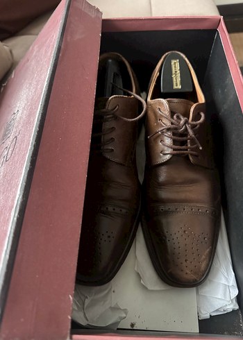 Klasik Kahverengi Deri Erkek Ayakkabı - Görsel 7