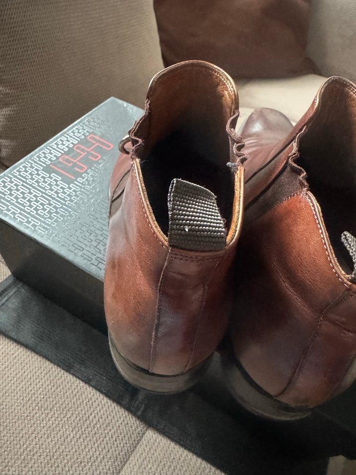 Klasik Kemer Detaylı Kahverengi Erkek Deri Bot - Görsel 2