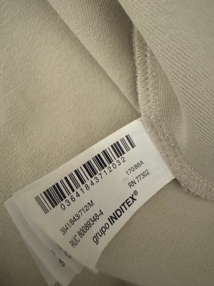 Bej Fermuarlı Kadın Sweatshirt.Orjinal zara - Görsel 4