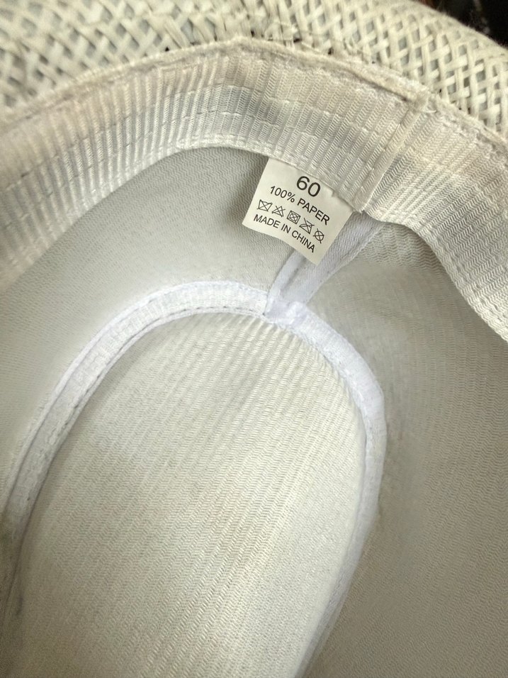 Mavi Kurdeleli Beyaz  Fötr Şapka - Görsel 3