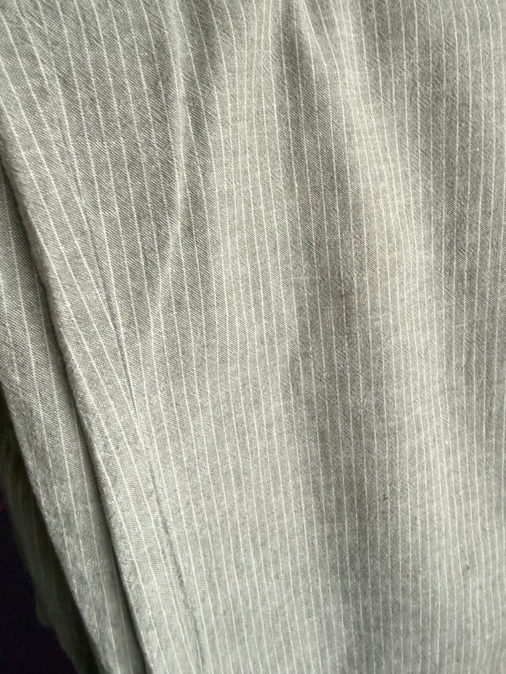 Gri Regular Fit Keten Erkek Pantolon - Görsel 2