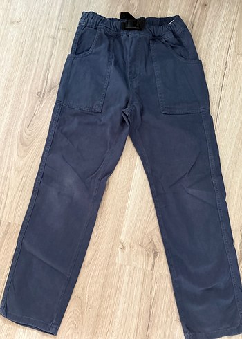 Erkek Çocuk Lacivert Kemerli Bol Kesim Kot Pantolon zara - Görsel 4