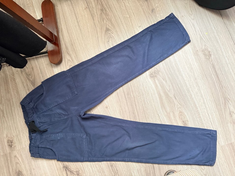 Erkek Çocuk Lacivert Kemerli Bol Kesim Kot Pantolon zara - Görsel 2