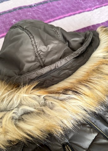 Fermuarlı haki yeşil Kadın Kışlık Mont LTB xs - Görsel 6