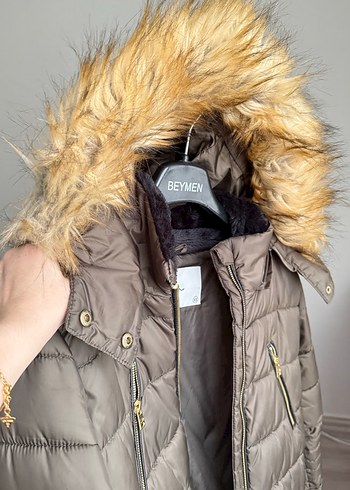 Fermuarlı haki yeşil Kadın Kışlık Mont LTB xs - Görsel 5