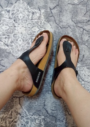 Kahverengi Tokalı Kadın Dolgu Topuk Terlik - Görsel 5