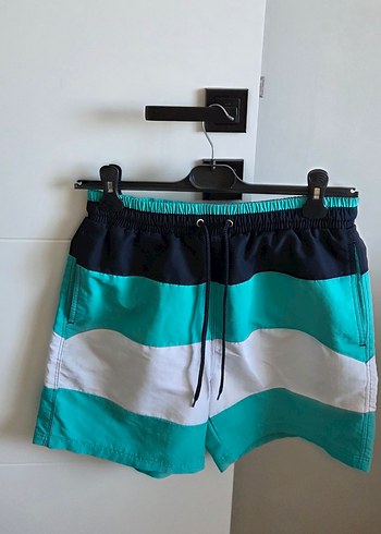 Mavi Çizgili Erkek Mini Mayo - Görsel 2