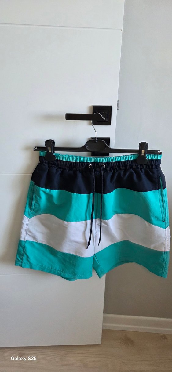 Mavi Çizgili Erkek Mini Mayo - Görsel 2