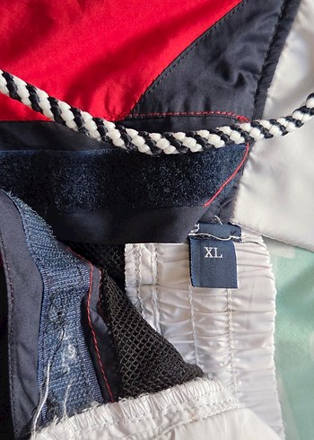 Kırmızı Lacivert Mini Erkek Deniz Şortu - Görsel 3