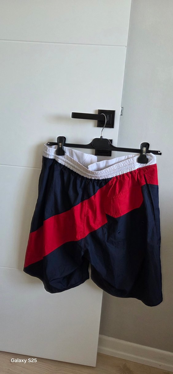 Kırmızı Lacivert Mini Erkek Deniz Şortu - Görsel 2