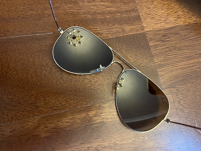  Beden kahverengi Renk Rayban Aviator Gözlük