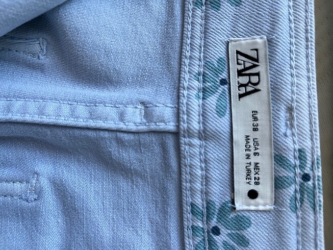 m Beden mavi Renk Zara İspanyol Paça Pantolon