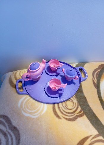 Pastel Mor Oyuncak Çay Seti - Görsel 3