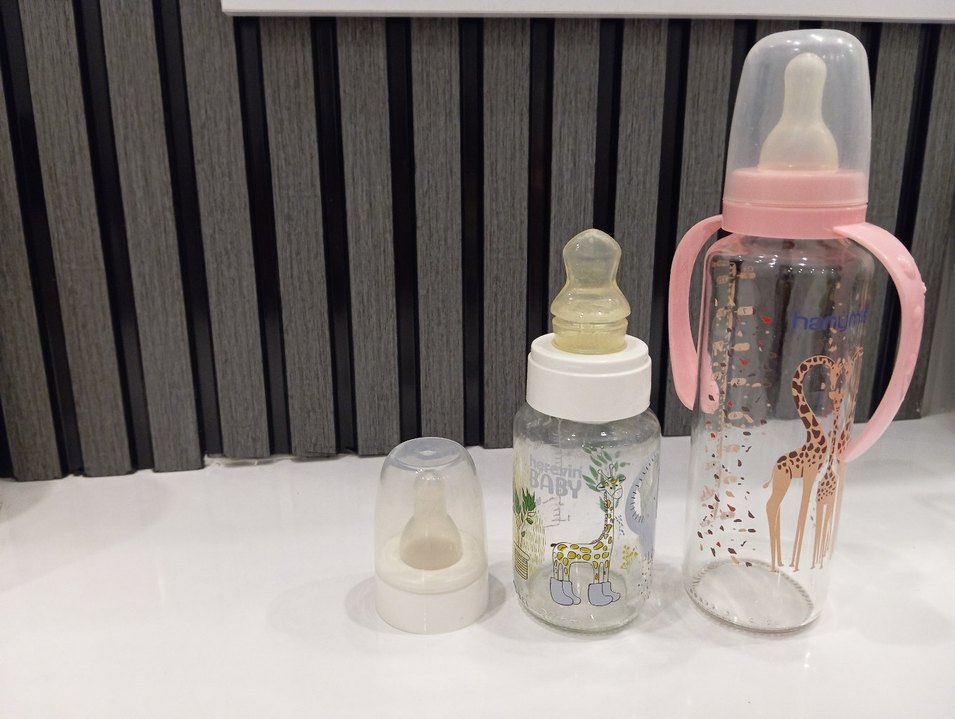 Beyaz Bebek Biberonu Pastel Desenli - Görsel 5