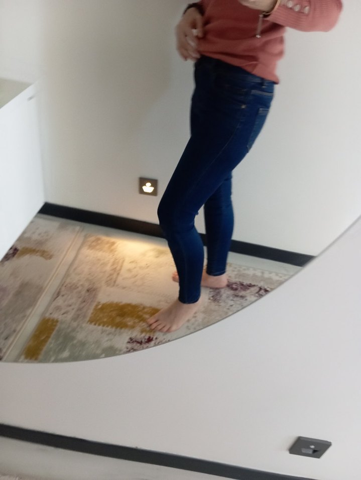 Kadın lacivert Dar Kesim Denim Pantolon — görsel 7/9