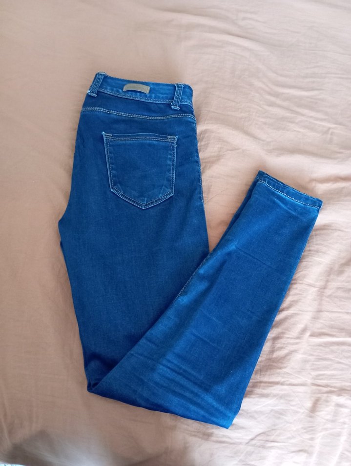 Kadın lacivert Dar Kesim Denim Pantolon — görsel 3/9