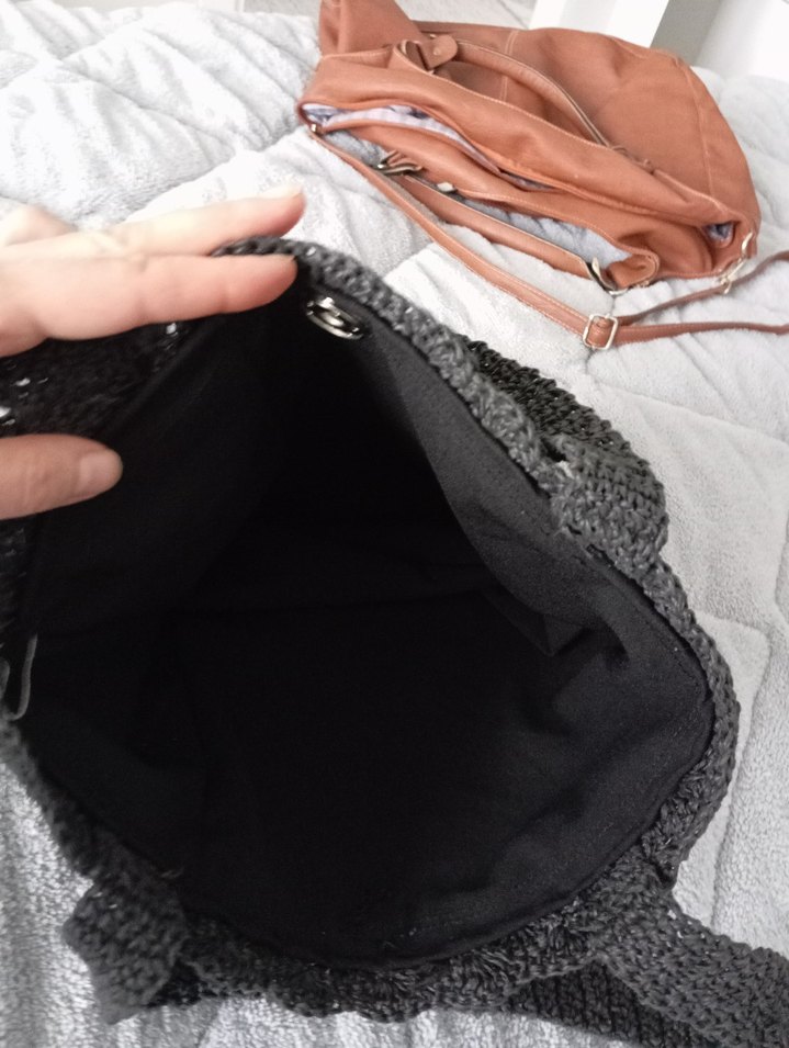 Şık Siyah Örgü Mini Çanta — görsel 4/6