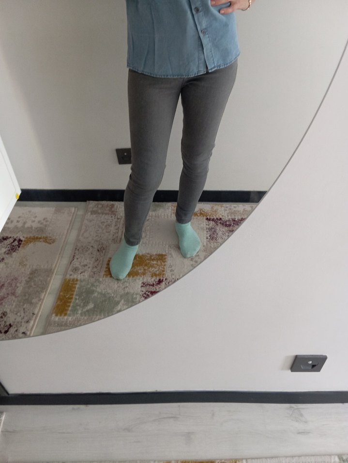 McKenzie gri Dar Kesim likralı pantalon — görsel 5/7