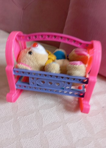  Beden pembe Renk Renkli Pembe Oyuncak Beşik