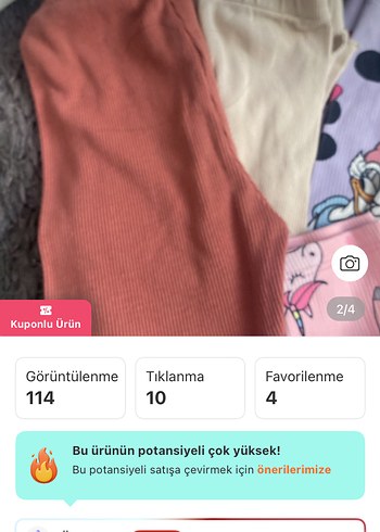 Kız Çocuk Renkli Baskılı Tayt 4 yas - Görsel 5