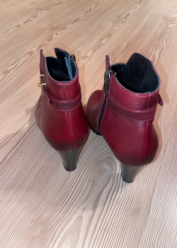 38 Beden bordo Renk ORJİNAL DERİ BOT