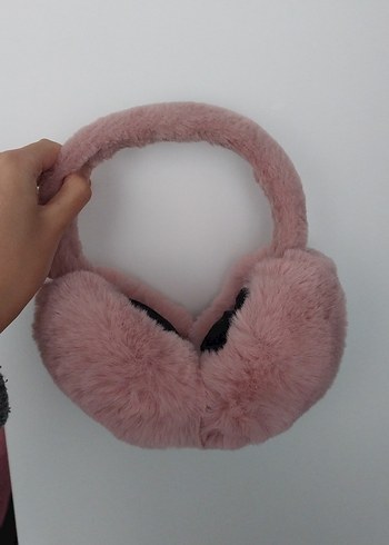 Pembe Tüylü Kulaklık - Görsel 3