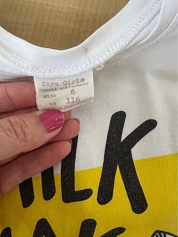 5 Yaş Beden Zara 5 yaş pullu t shirt