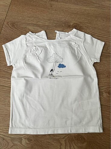 Jacadi beyaz 4 yaş t shirt