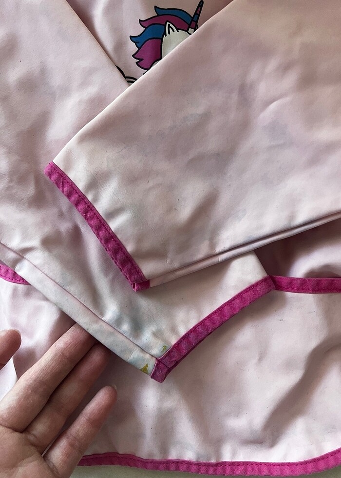 Kız çocuk boyama önlüğü unicorn desenli - Görsel 5