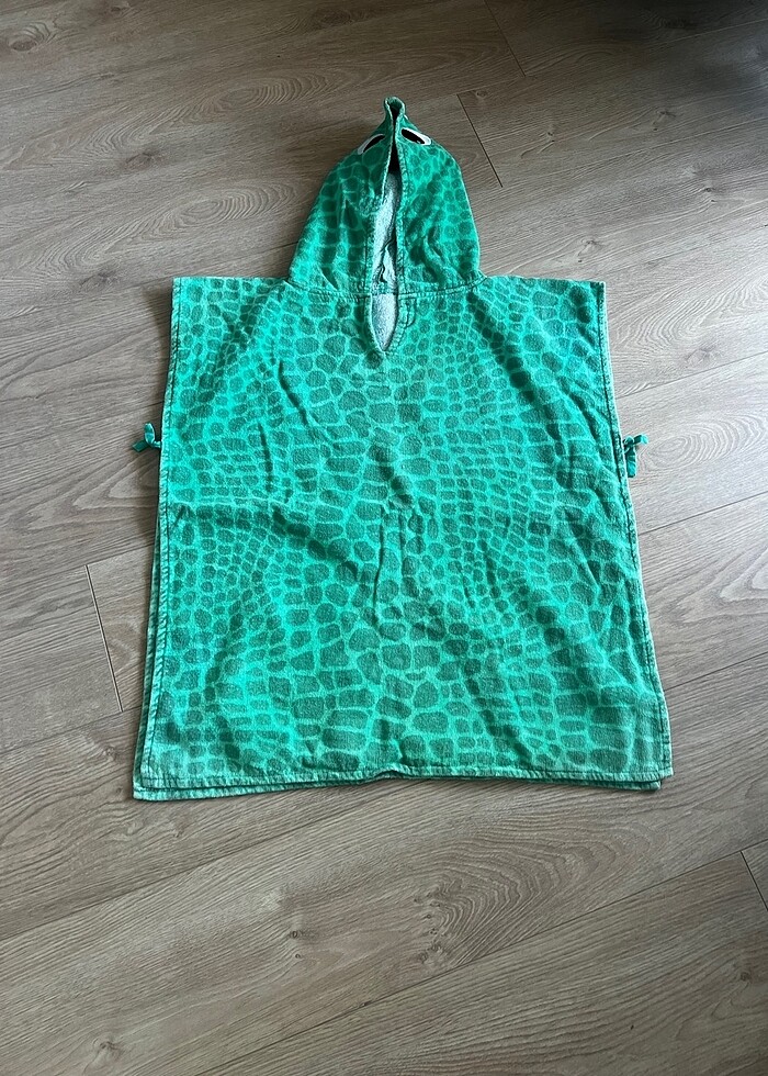 Dinozor desenli erkek çocuk panço havlu - Görsel 2