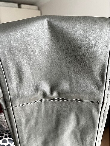 Zara haki deri tayt pamuk - Görsel 4