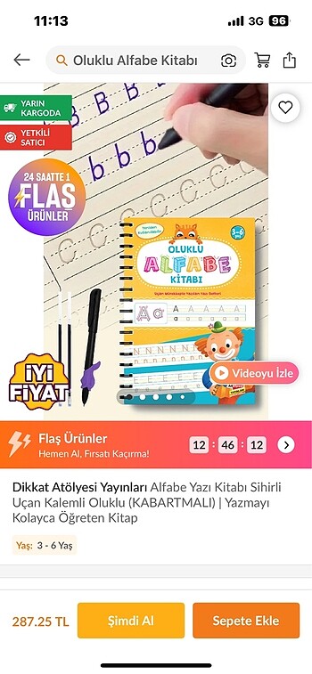 Oluklu alfabe kitabı