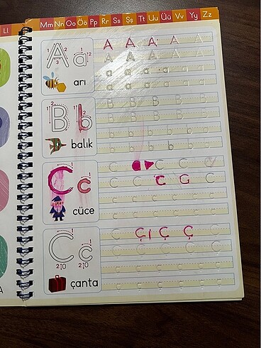 Oluklu alfabe kitabı - Görsel 9