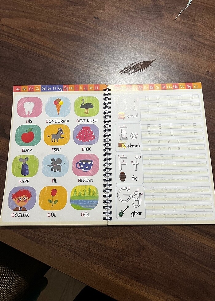 Oluklu alfabe kitabı - Görsel 5