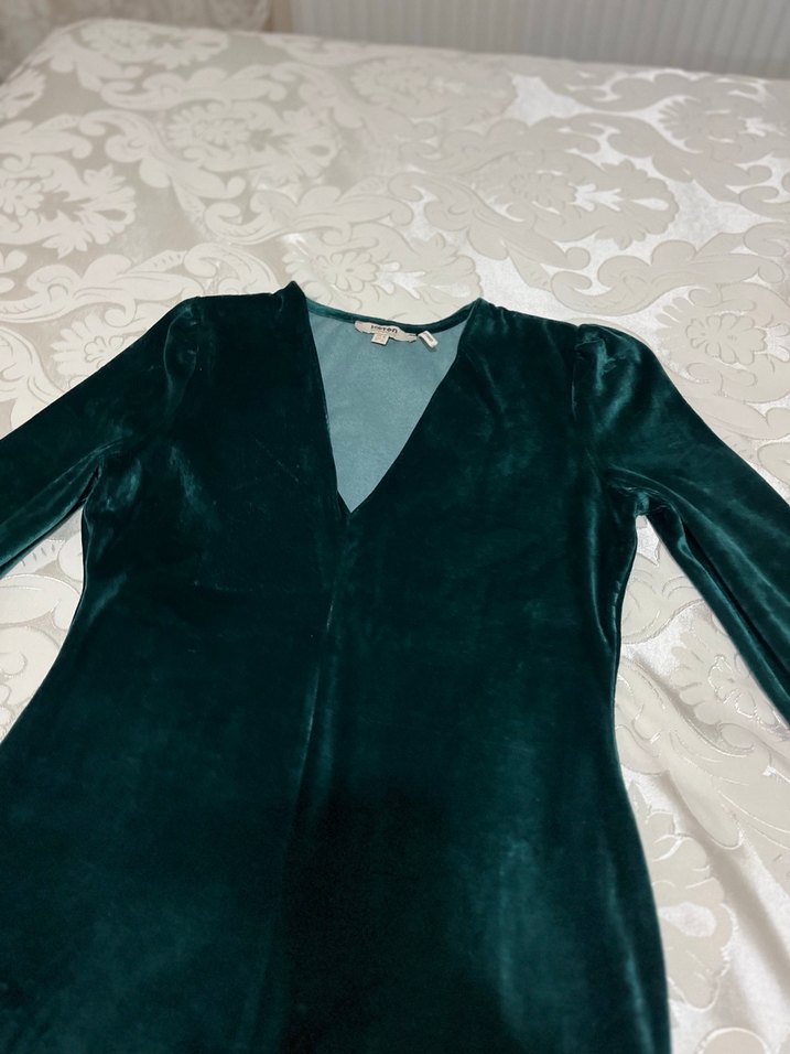 Velvet mini elbise - Görsel 3