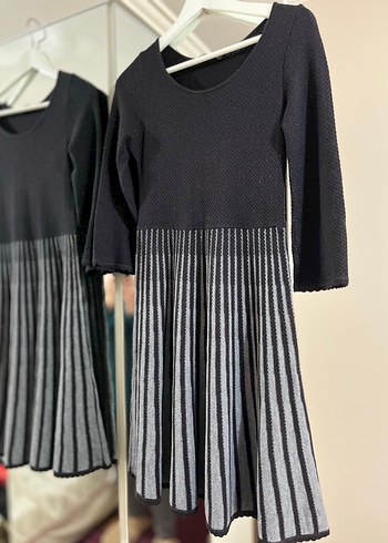 Yün karışımı triko elbise - Görsel 3