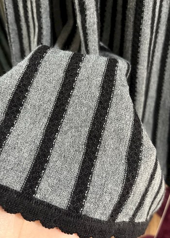 Yün karışımı triko elbise - Görsel 5