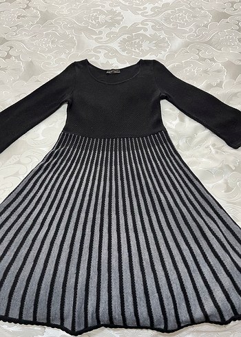 Yün karışımı triko elbise - Görsel 2