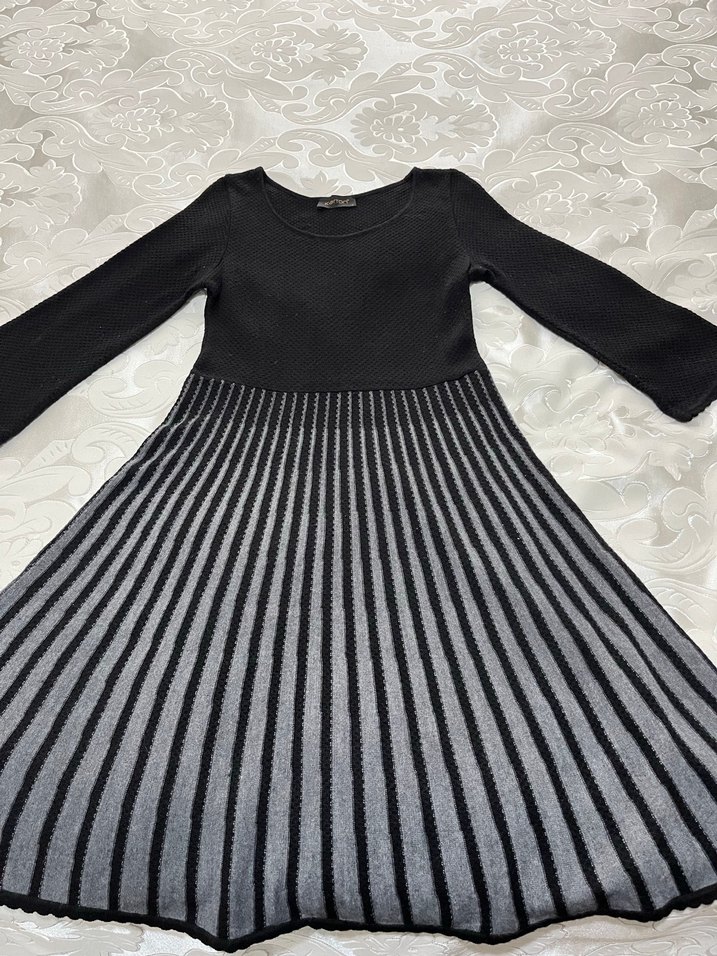 Yün karışımı triko elbise - Görsel 2